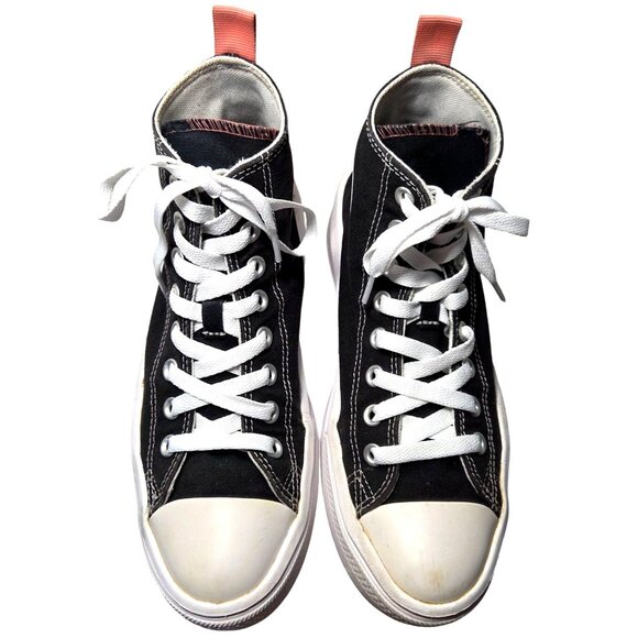 Converse All Star Move Boys Color Pop Platform Sneakers Size 6 Black & Pink Salt - Picture 3 of 9